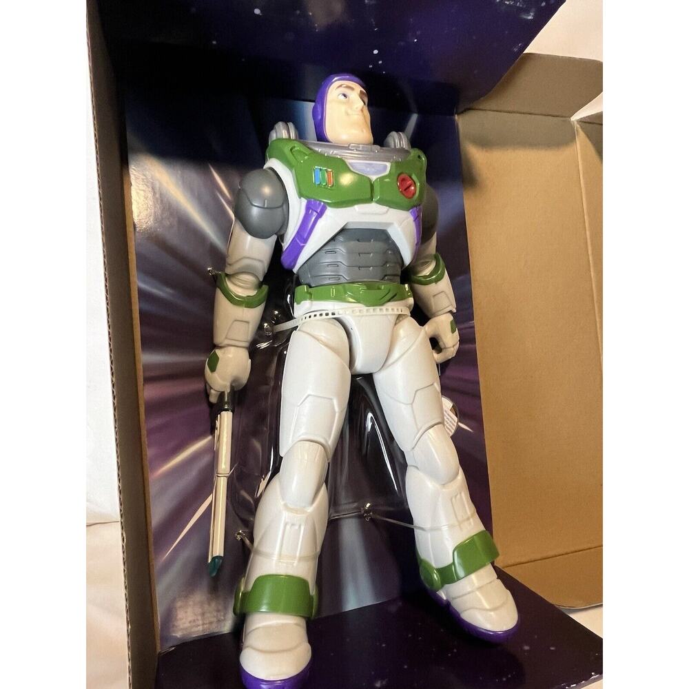 Disney Pixar Buzz Lightyear Figure w/ Motion Light/Sound 12 in Laser-Blade READ!
